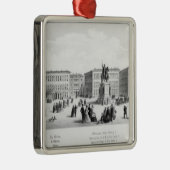 Ansicht von München, 1869 Silbernes Ornament (Rechts)