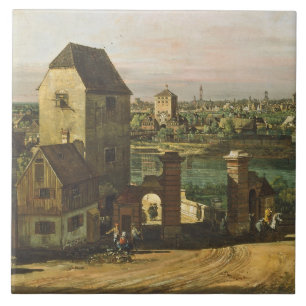 Ansicht von München, C. 1761 (Öl auf Leinwand) Fliese