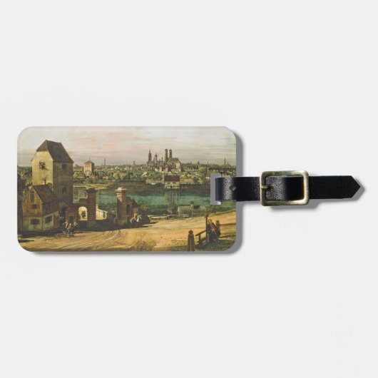 Ansicht von München, C. 1761 (Öl auf Leinwand) Gepäckanhänger (Vorderseite horizontal)