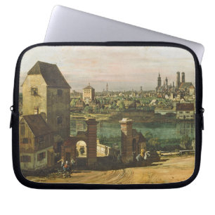 Ansicht von München, C. 1761 (Öl auf Leinwand) Laptopschutzhülle