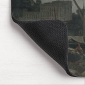 Ansicht von Neapel in Mondschein, 1829 Mousepad (Ecke)