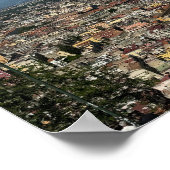 Ansicht von Neapel, Italien Design Poster (Ecke)