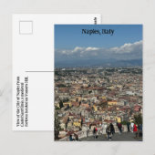 Ansicht von Neapel, Italien Design Poster Postkarte (Vorne/Hinten)