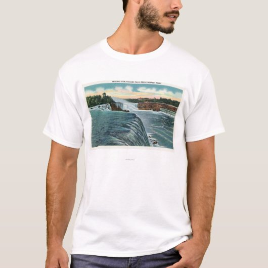 Ansicht von Niagara Falls vom Aussicht-Punkt T-Shirt (Vorderseite)