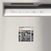 Ansicht von Nihonbashi in Tokio, c.1870 Magnet (In Situ (Geschirrspüler))