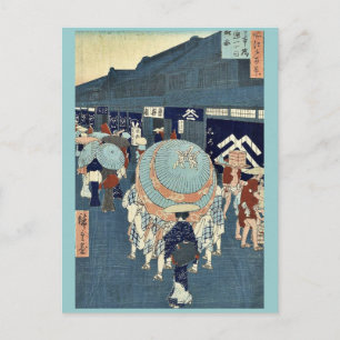 Ansicht von Nihonbashi Tori itchome von Ando, Hiro Postkarte