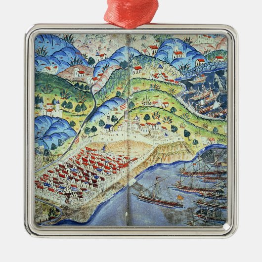 Ansicht von Nizza, vom 'Suleymanname Ornament Aus Metall (Vorne)