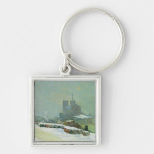 Ansicht von Notre Dame, 1894 (Öl auf Leinwand) Schlüsselanhänger