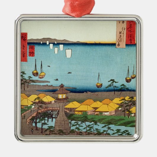 Ansicht von Osaka Silbernes Ornament (Vorne)