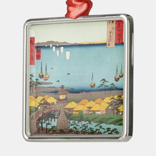 Ansicht von Osaka Silbernes Ornament (Links)