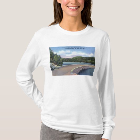 Ansicht von Otter-NebenflussViaduct, Champlain Mt. T-Shirt (Vorderseite)
