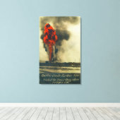 Ansicht von Pacific Crude Gusher FireFellows, CA Leinwanddruck (Insitu (Holzboden))