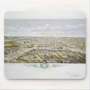 Ansicht von Paris vom Bois de Boulogne Mousepad