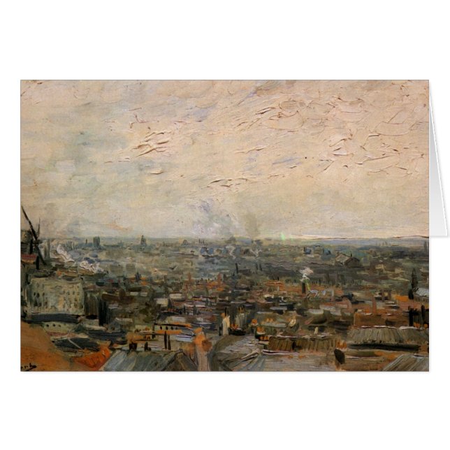Ansicht von Paris von Montmarte durch Vincent van (Vorderseite (Horizontal))