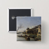 Ansicht von Paris, von Seine oder von l'Estacade, Button (Vorne & Hinten)