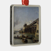 Ansicht von Paris, von Seine oder von l'Estacade, Silbernes Ornament (Rechts)