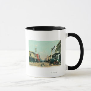 Ansicht von pazifischem AvenueSanta Cruz, CA Tasse