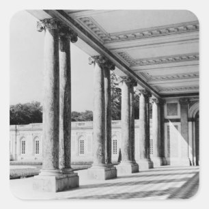 Ansicht von peristyle und von links Flügel des Quadratischer Aufkleber