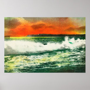 Ansicht von Point Loma bei SunsetCoronado, CA Poster