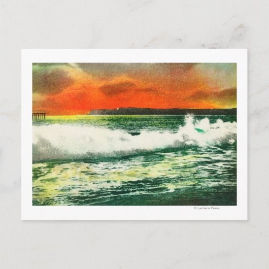 Ansicht von Point Loma bei SunsetCoronado, CA Postkarte (Vorderseite)