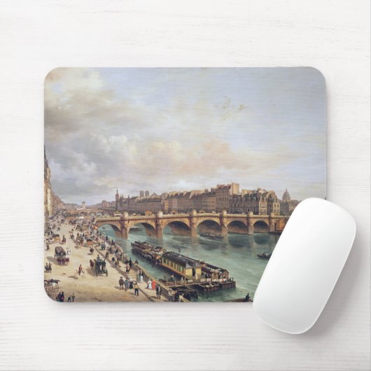 Ansicht von Pont Neuf, 1832 Mousepad (Mit Mouse)