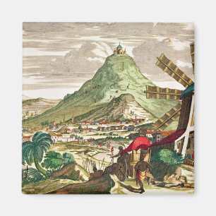 Ansicht von Potosi in Bolivien Magnet