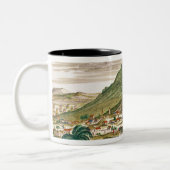 Ansicht von Potosi in Bolivien Zweifarbige Tasse (Links)