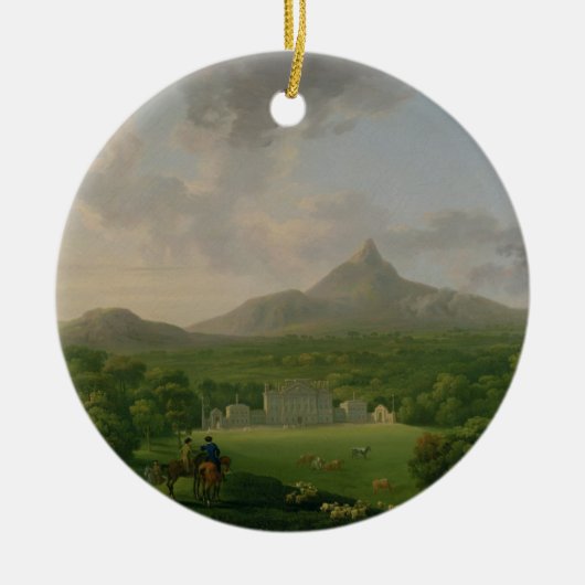 Ansicht von Powerscourt, Landkreis Wicklow, Keramikornament (Vorne)