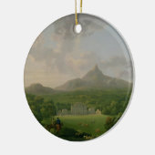 Ansicht von Powerscourt, Landkreis Wicklow, Keramikornament (Links)