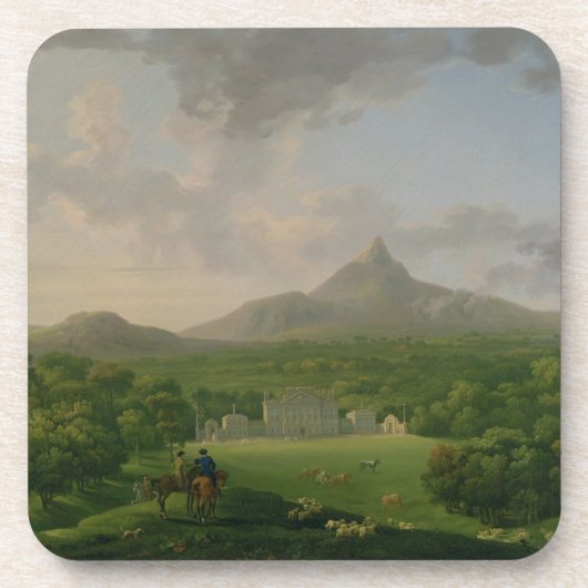 Ansicht von Powerscourt, Landkreis Wicklow, Untersetzer (Vorderseite)
