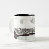 Ansicht von Prag, 1649 Zweifarbige Tasse (Vorderseite Links)