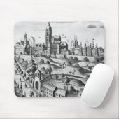 Ansicht von Prag den Kaiserpalast zeigend und Mousepad (Mit Mouse)