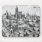 Ansicht von Prag den Kaiserpalast zeigend und Mousepad (Vorne)