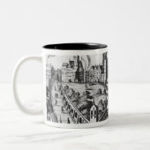 Ansicht von Prag den Kaiserpalast zeigend und Zweifarbige Tasse (Links)