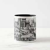 Ansicht von Prag den Kaiserpalast zeigend und Zweifarbige Tasse (Mittel)