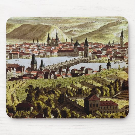 Ansicht von Prag Mousepad (Vorne)