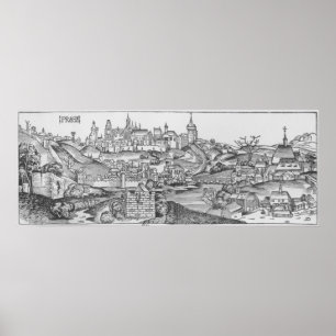 Ansicht von Prag Poster