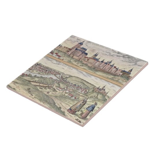 Ansicht von Prag-Vertretung (oben) der Fliese (Seite)