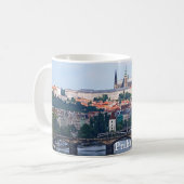 Ansicht von Prag von der Vyšehrad Festung Kaffeetasse (Vorderseite Links)