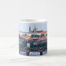 Ansicht von Prag von der Vyšehrad Festung Kaffeetasse