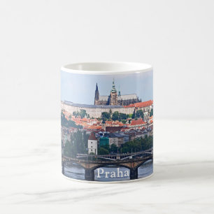 Ansicht von Prag von der Vyšehrad Festung Kaffeetasse