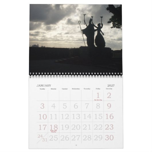 Ansicht von Puerto Rico Kalender (Jan 2027)