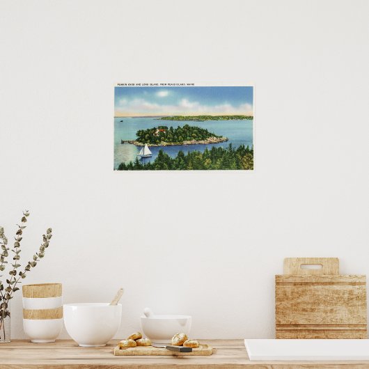 Ansicht von Pumkin Knob und Long Island Poster (Küche)