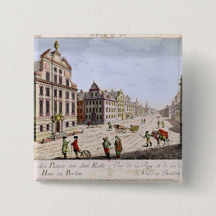 Ansicht von Rathaus, Boston Button