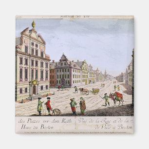 Ansicht von Rathaus, Boston Magnet