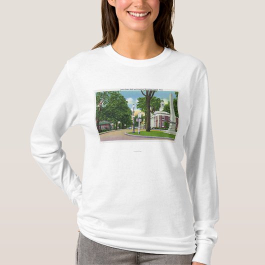 Ansicht von Rathaus und von Paterson-Monument T-Shirt (Vorderseite)