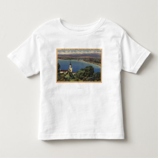 Ansicht von Redondo u. Hermosa Stränden, Kleinkind T-shirt (Vorderseite)