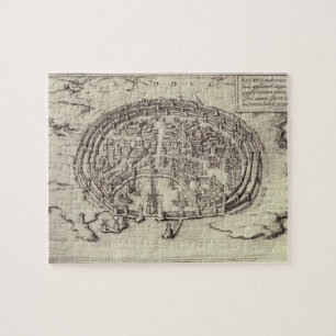 Ansicht von Rhodos, 'vom Theater der Hauptstädte Puzzle