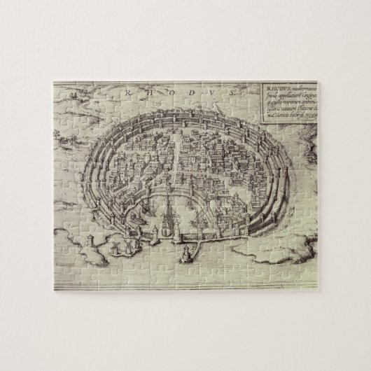 Ansicht von Rhodos, 'vom Theater der Hauptstädte Puzzle (Horizontal)