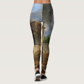 Ansicht von Ripetta von Hubert Robert Leggings (Rückseite)
